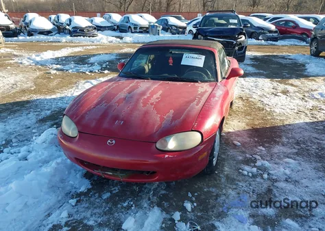 1999 Mazda Mx-5 Miata Leather Pkg/Popular Equipment Pkg/Sports Pkg/Touring/Touring Pkg z USA, uszkodzony, nr VIN JM1NB3538X0108896